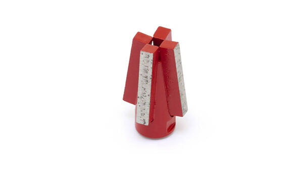 Premium Tapered milling cutter (Diameter 32-23 mm / Height 53 mm / 4 segments)