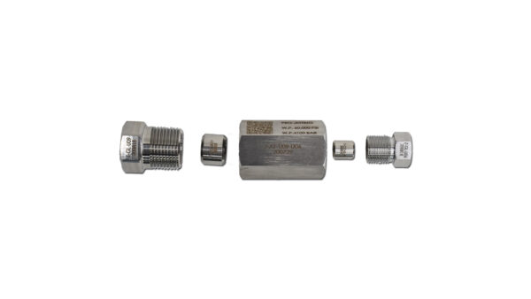 1/4" (9/16"UNF) - 3/8" (3/4"UNF) HP high pressure adapter 60KPSI