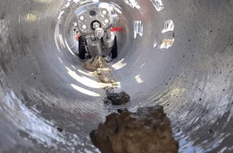 Sewer-Robotics-Concrete-sample-testing